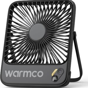 Warmco D3 10000mAh Portable Travel Fan 7-inch, Up to 24H Runtime